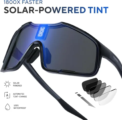 Miniatura 6 de CHAMELO Falcon Smart Sports Sunglasses with Instant Automatic Tint Adjustment, Solar-Powered, IP68 Waterproof