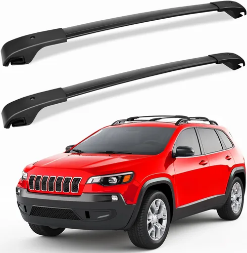 Miniatura 6 de FengYu Barras Transversales de Techo Compatibles con Toyota RAV4 2013-2018 con Rieles Laterales, Barras Transversales de Aluminio, Portaequipajes