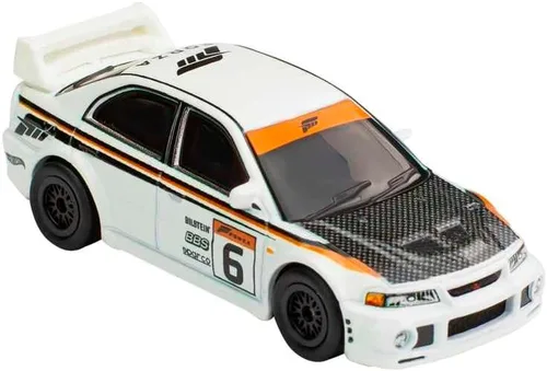Miniatura 2 de Hot Wheels Colección de entretenimiento retro, Mitbisi Lncr Evluin Vi, TV y videojuegos, réplicas icónicas para jugar o exhibir, regalo