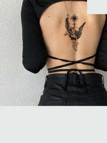 Miniatura 3 de Fallen Angel Juice Plant Ink - Tinta impermeable semipermanente y duradera, 2 semanas, calcomanías temporales de tatuajes para hombres y mujeres
