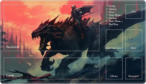 Miniatura 82 de Alfombra de juego con zonas para juego de cartas MTG, alfombras de juego de mesa, alfombras de juego de mesa de Magic, 61x35.5 cm, alfombra de juego
