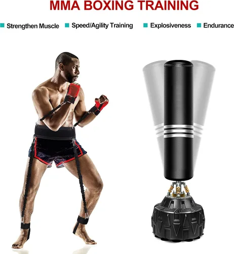 Miniatura 6 de Boxing Resistance Bands MMA Boxing Training Equipment Gear with Handles/Ankle Cuff/Belt for Men,Shadow Boxing Accessories for Kicks Full Body
