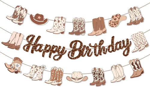 Miniatura 27 de Cartel de feliz cumpleaños brillante, decoración de fiesta brillante, letras que brillan en la oscuridad, suministros de fiesta temática para niños