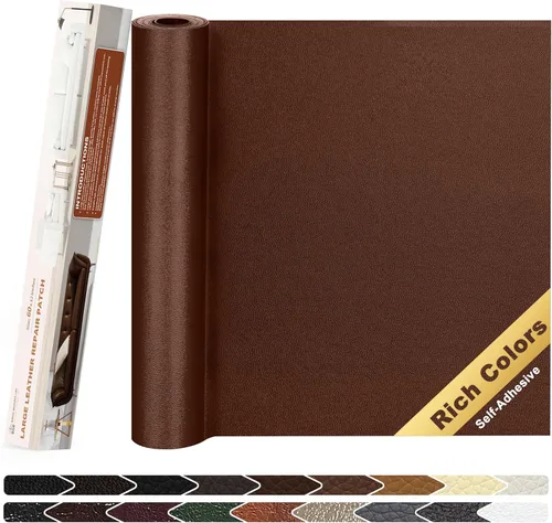 Miniatura 80 de KING MOUNTAIN Cinta de reparación de cuero, 16 x 60 pulgadas, gris, autoadhesiva, impermeable, ecológica