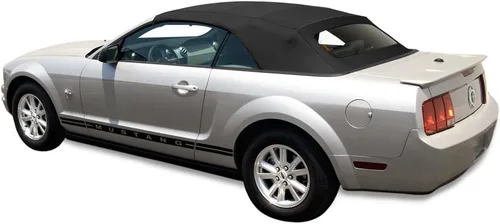 Sierra Auto Tops - Tapa blanda convertible de repuesto para modelos Ford Mustang GT, Shelby, GT500 2005-2014. Vinilo de tela de vela de alta Negro