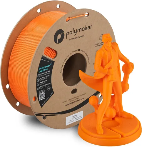 Miniatura 12 de Polymaker Filamento ABS Pro para impresora 3D de 0.069 pulgadas, color negro, ABS de grado de ingeniería de 2.2 lbs con alta resistencia al calor