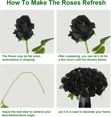 Miniatura 4 de Flores artificiales, rosas táctiles, ramo de rosas falsas, tallo de flores para centros de mesa de boda, corona de bricolaje, decoración del hogar
