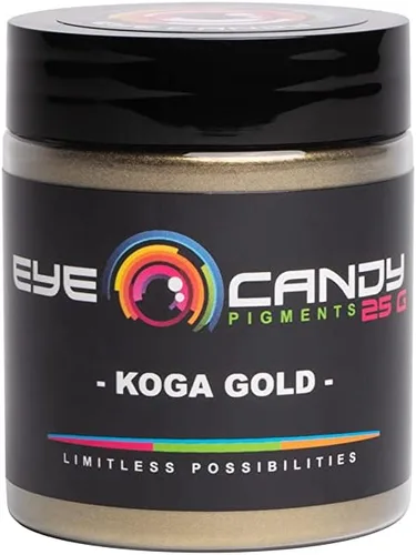 Miniatura 6 de Eye Candy Pigments Premium - Polvo de mica Koga Gold (0.88 oz), para epoxi, resina, jabón, pintura, carpintería, vertido acrílico, bombas de baño