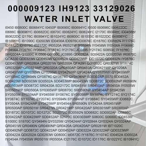 Miniatura 4 de 000009123 000008483 33129026 IH9123 Máquina de hielo Ensamblaje de válvula de entrada de agua (OEM)120V 60Hz 5W para piezas de máquina de hielo