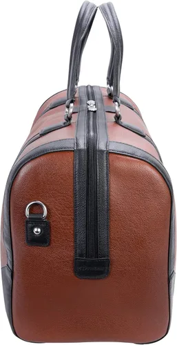 Miniatura 4 de McKlein Bolsa de lona de cuero de 20 pulgadas, color marrón