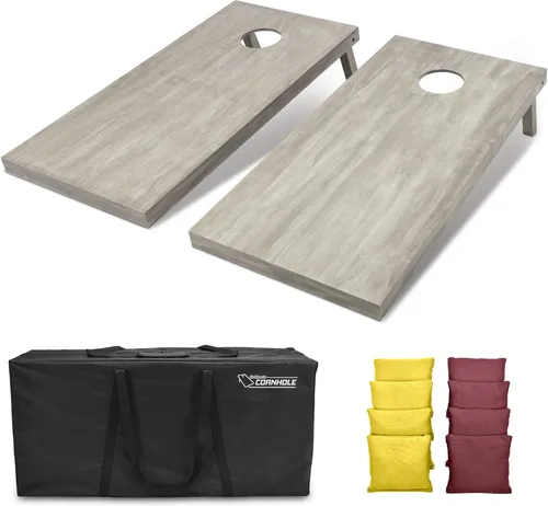 Miniatura 24 de GoSports Juego de tablas de cornhole de madera de tamaño reglamentario de 4 x 2 pies, incluye funda de transporte y bolsas de frijoles