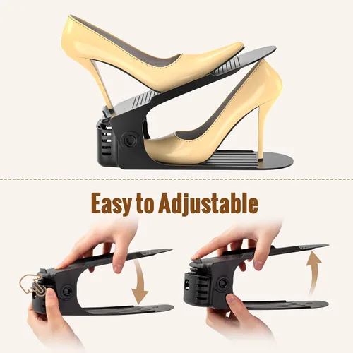 Miniatura 4 de Neprock Organizador de Ranuras para Zapatos, Organizador de Almacenamiento de Zapatos Estante para Zapatos para Organización de Closet, Organizador