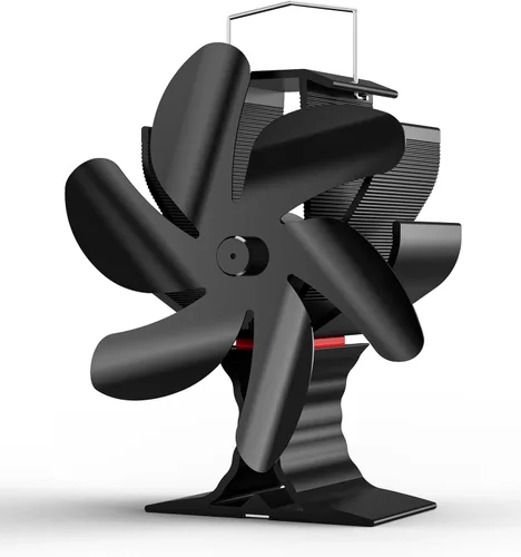 Signstek Ventilador de estufa de leña, ventilador de calentador de calor con gancho para calentador de gas propano para interiores y exteriores,