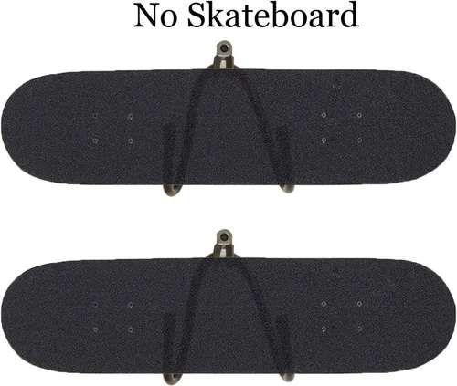 Miniatura 5 de Soporte de pared ajustable para patineta, soporte de gancho para guitarra, patinetas, longboards, esquís, tablas de snowboard, esquís acuáticos y más