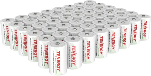 Miniatura 9 de Tenergy Centura Lite - Batería D recargable NiMH de 1.2 V, 3000 mAh de baja autodescarga, batería de tamaño D precargada, certificado UL, paquete