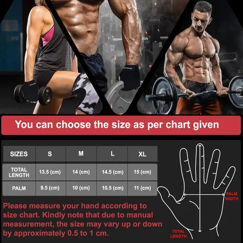 Miniatura 5 de SAWANS Guantes de entrenamiento de fitness, guantes de levantamiento de pesas para hombres y mujeres, transpirables, soporte de muñeca para Muñeca
