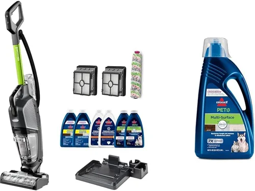Miniatura 17 de BISSELL CrossWave HydroSteam - Aspiradora en seco y húmedo, aspiradora multiusos, lavado y vapor, fórmula desinfectante incluida, 35151
