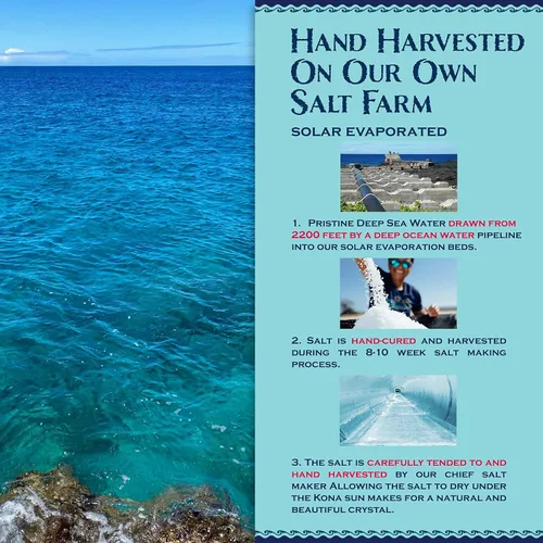 Miniatura 6 de Sea Salts Of Hawaii Pure Kona - Sal marina hawaiana de sal marina profunda, botella de 3.5 onzas, fabricada en Hawái