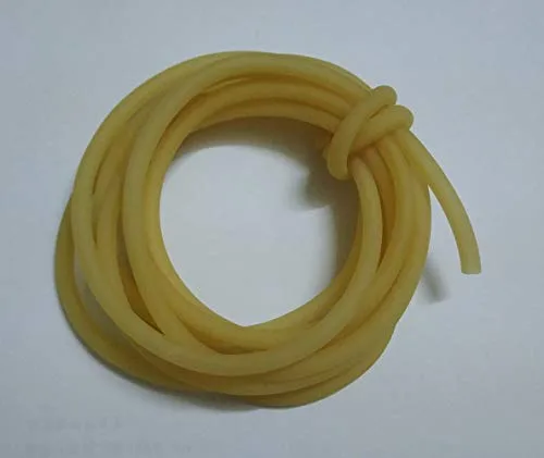 Miniatura 3 de Tubo de goma de látex natural, 6.6 ft 0.315x0.472 in (0.47" OD, 0.31" ID) manguera de goma flexible, piezas de repuesto de tubería 6.6 ft 8x12mm