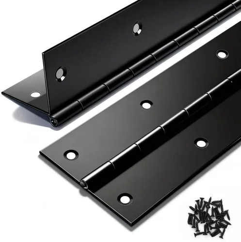 Miniatura 10 de Bisagra de piano resistente de 36 x 3 pulgadas, bisagra continua de acero inoxidable de 0.060 pulgadas de grosor con agujeros para gabinetes
