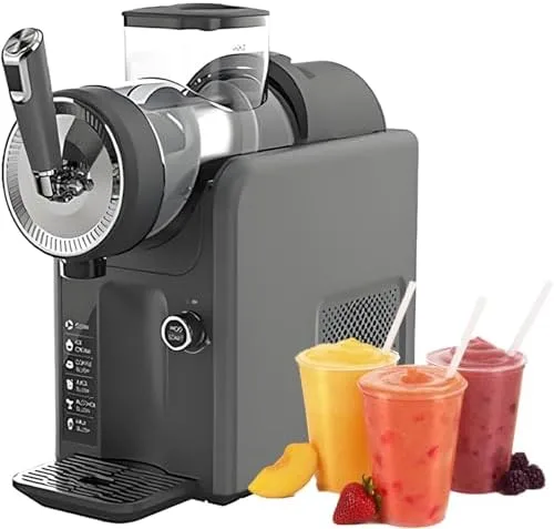 Máquina de granizado de 8 litros, máquina automática de bebidas con rotación de 360°, múltiples funciones preestablecidas, panel de control HD para