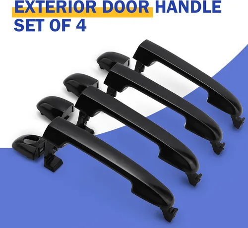 Miniatura 4 de X4XZ 4 piezas de manijas exteriores delanteras y traseras izquierda y derecha para Hyundai Elantra 2006-2012 (OEM# 826512H000 826522H010 826522H020)
