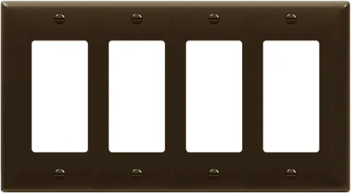 Miniatura 9 de ENERLITES Placa de pared decorativa para interruptor de luz o tomacorriente, tamaño 4-Gang 4.50" x 8.19", policarbonato termoplástico irrompible