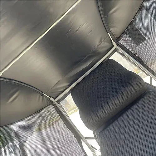 Miniatura 6 de Toldo para silla de ruedas eléctrica, toldo ajustable para silla de ruedas, cubierta de lluvia, gasa lateral, transpirable, resistente a los rayos