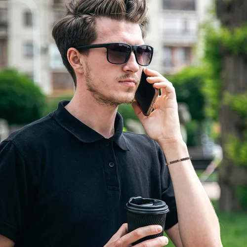 Miniatura 2 de GAVU Pulsera de cuentas de hematita para hombre