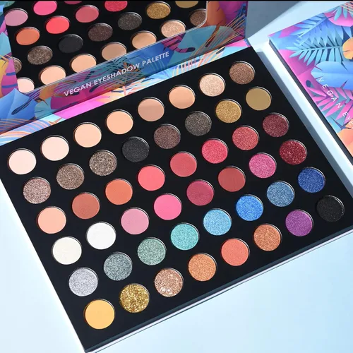 Miniatura 2 de Paleta de sombra de ojos con purpurina 48 colores brillantes, sombra de ojos de color metálico, brillante y de alta pigmentación, polvo de sombra