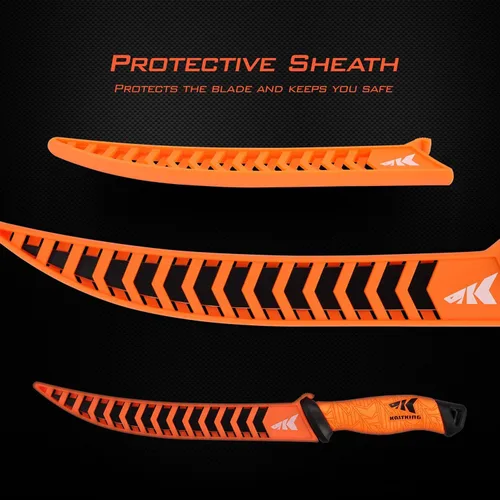 Miniatura 5 de KastKing Speed Demon Pro - Cuchillo de filete – Hoja de acero inoxidable alemán G4116 afilada como navaja, cuchillos de nivel profesional para E: 9