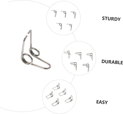 Miniatura 2 de 10 piezas de trompeta Watergate Key Springs Reemplazo Drenaje Clique Accesorios para trompeta Cuerno Francés Tuba Fácil Instalación Portátil