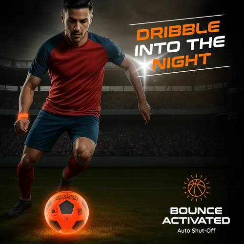 Miniatura 3 de Balón de fútbol iluminado, regalos de fútbol para niños y niñas de 8 a 15 años de edad, que brilla en la oscuridad, talla 5 Ideas geniales