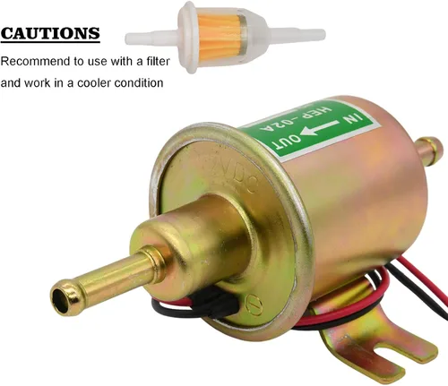 Miniatura 4 de Kit de bomba de combustible eléctrica universal de 12 V (3-6 PSI) bomba de combustible de baja presión en línea HEP-02A + línea de combustible