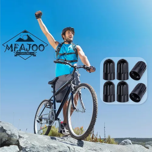 Miniatura 6 de 30 piezas de tapas de vástago de válvula de neumático TPMS, tapas de vástago de válvula de rueda de plástico negro para TR20008 TPMS, tapas