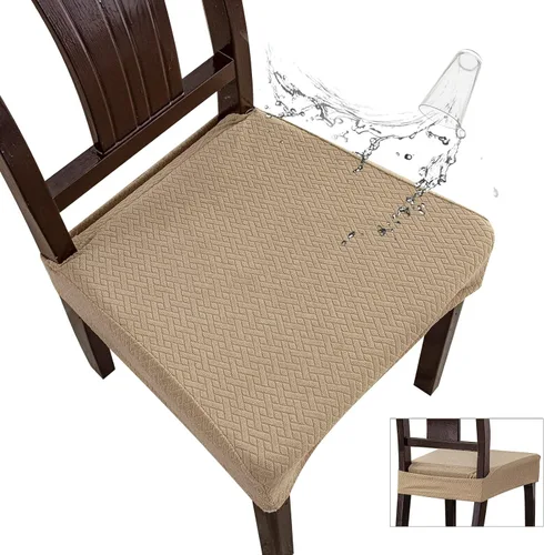 Miniatura 13 de Genina Fundas de asiento impermeables para sillas de comedor, fundas impermeables para sillas de comedor