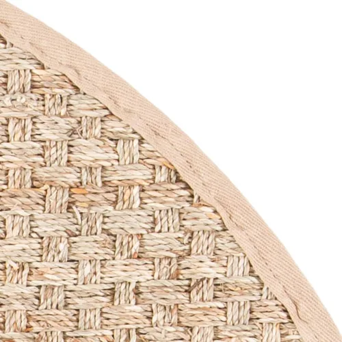 Miniatura 5 de SAFAVIEH Alfombra de Área 10' Redonda - Colección de Fibra Natural - Grande - Natural y Beige, Hierba Marina, Patrón de Tejido de Canasta con Borde