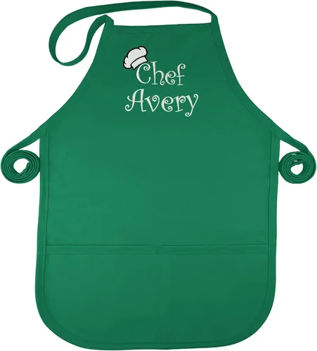 Miniatura 9 de Personalized Kids Apron Kid or Toddler Apron Sizes Choice of Color and Thread