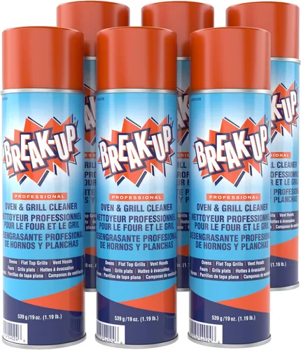 Miniatura 10 de Diversey CBD991206 Break Up - Limpiador profesional para horno y parrilla, spray resistente que elimina la grasa horneada, aerosol, 19 onzas Paquete