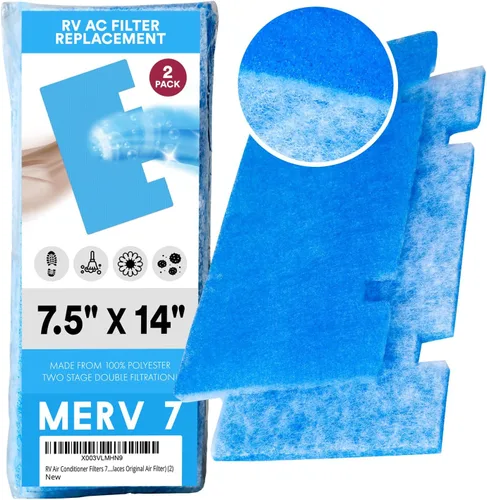 Filtros de aire acondicionado RV – Reemplazo del filtro de CA para autocaravana – Filtros de CA de 7.5 x 14 pulgadas para acondicionadores de aire