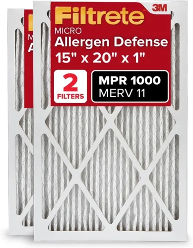 Miniatura 17 de Filtrete - Filtro de aire para aire acondicionado y calefactor, 12 x 12 x 1 pulgadas, MPR 1 MERV 11, defensa contra alérgenos, paquete de 2