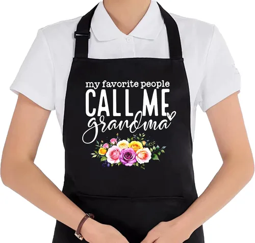 Miniatura 8 de Grandma Aprons for Women with Pockets, Mother's Day Gifts for Grandma from Grandkids Waterproof Adjustable