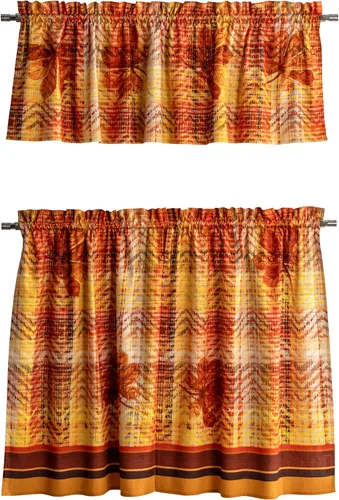 Miniatura 61 de Maison d' Hermine Juego de cortinas de cocina para ventanas, juego de cortinas de cocina 100% algodón, cenefas para el hogar [2 niveles