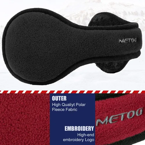 Miniatura 4 de Metog Calentadores de oído plegables unisex Polar Fleecekints Winter EarMuffs