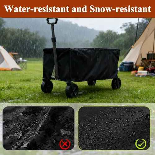 Miniatura 5 de TheElves Funda Plegable para Carro, Fundas para Carro de Jardín al Aire Libre, Fundas Resistente, Impermeable, a Prueba de Viento y Polvo
