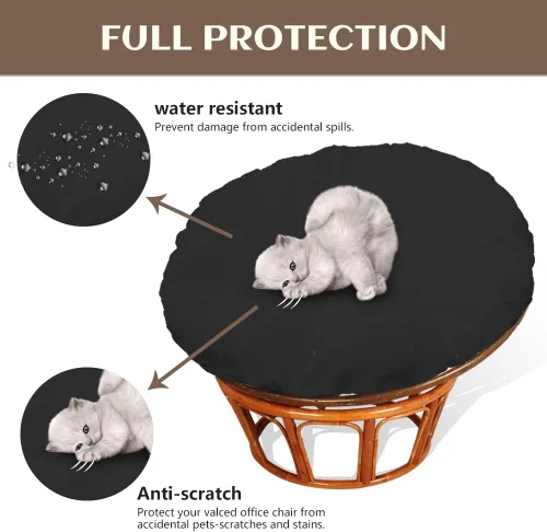 Miniatura 3 de Papasan - Funda de cojín para silla Papasan resistente al agua, para puertas exteriores, agradable a la piel, suave, lavable a máquina, sin