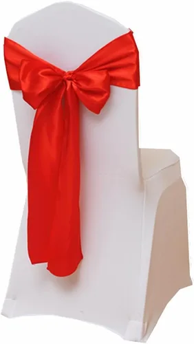 Miniatura 8 de 25 cintas decorativas para sillas de boda, lazos de satén para silla de boda, lazos para ferias comerciales, eventos de Navidad, baby shower, fiesta