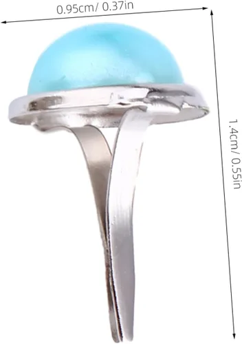 Miniatura 7 de EXCEART 50 piezas de pernos decorativos de perlas, suministros para álbumes de recortes, sujetadores con tachuelas, adornos para álbumes