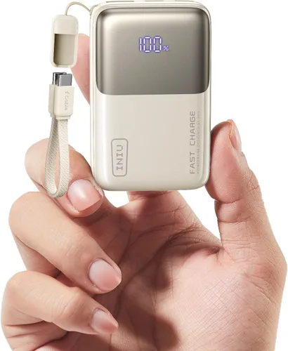Miniatura 11 de INIU Cargador Portátil Mini, Pequeña Batería de Bolsillo de Carga Rápida de 45W PD de 10000mAh, USB C Entrada y Salida, Esencial de Viaje