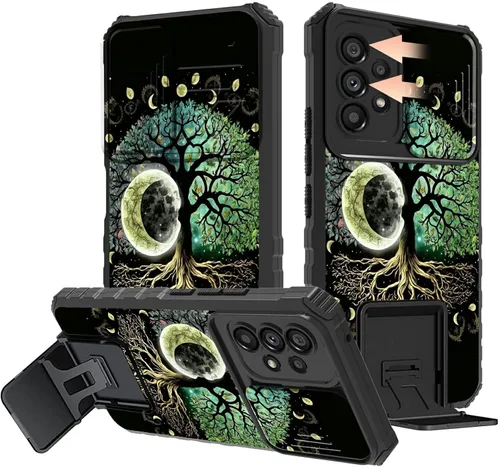 Miniatura 77 de Rossy Funda para Samsung Galaxy S22 Ultra para Samsung S22 Ultra con cubierta deslizante para cámara con función atril, funda híbrida de doble capa